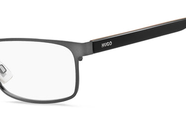 Premium Men Hugo Eyeglasses: HG 1075 - Matte Dark Ruthenium - SpecSMART Eye Clinic (Zoom View)